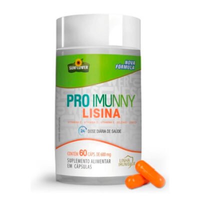 Pro Imunny L-Lisina 600mg 60 Cápsulas Imunidade Sunflower