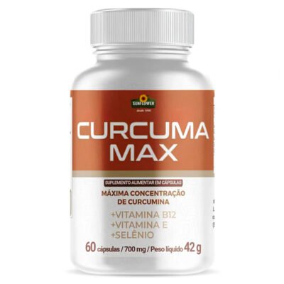 Cúrcuma Max 130mg + Vitaminas | 60 Cápsulas